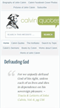 Mobile Screenshot of calvinquotes.com
